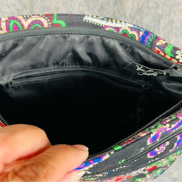 Vera Bradley Crossbody Bag Hipster Kiev Paisley Floral Adjustable Strap Pockets - Picture 8 of 16
